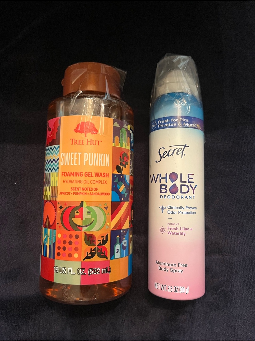 Tree Hut Sweet Punkin Foaming Gel Wash and Secret Whole Body Deodorant